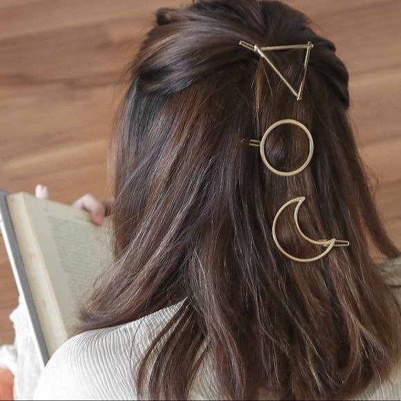 Celestial Style Barrettes Moon Stars - Picture 3 of 16